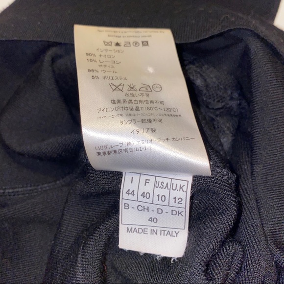 Emilio Pucci Black Wool Lace Open Back Sweater - Picture 14 of 16